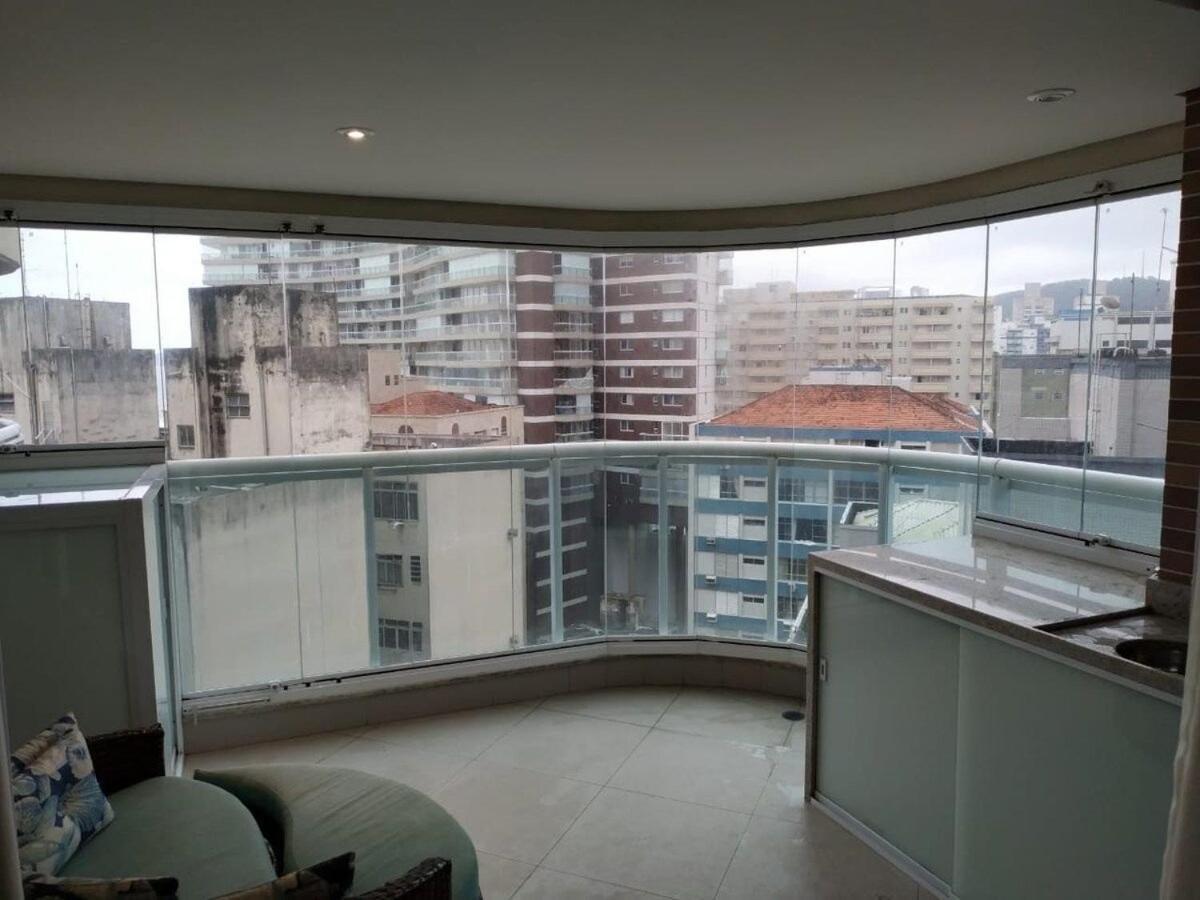 Estanconfor Praia Santos Ac Garagem Sacada Fechada Exterior foto